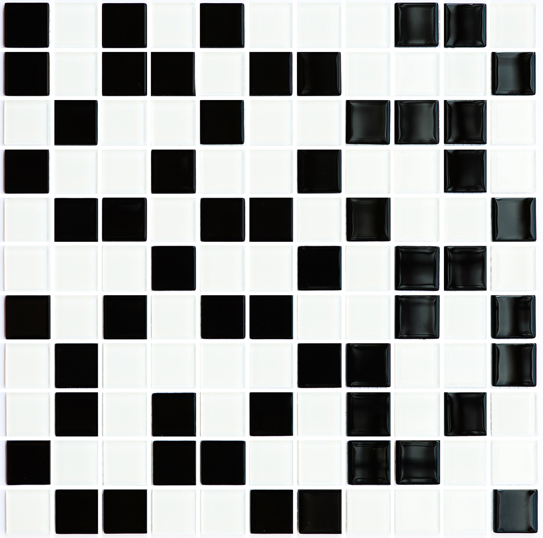 Мозаїка GM 4001 С2 Black-White 300x300x4 Котто Кераміка - Зображення abf80-gm-4002-cc-black-white.jpg
