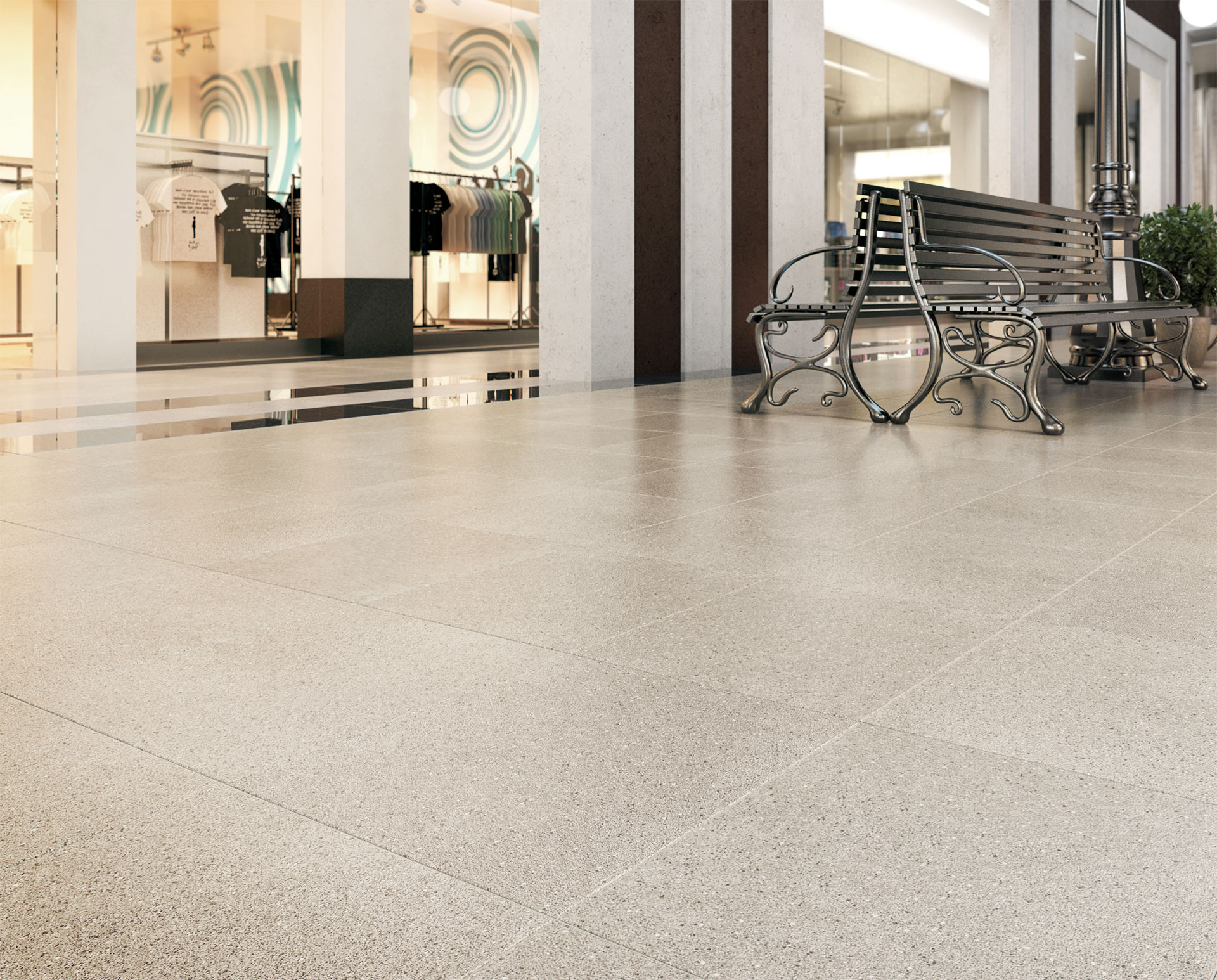 Плитка керамогранітна Quarzite Світло-сірий NAT 300x300x8 Nowa Gala - Зображення acf1f-qz-12-podloga.jpg