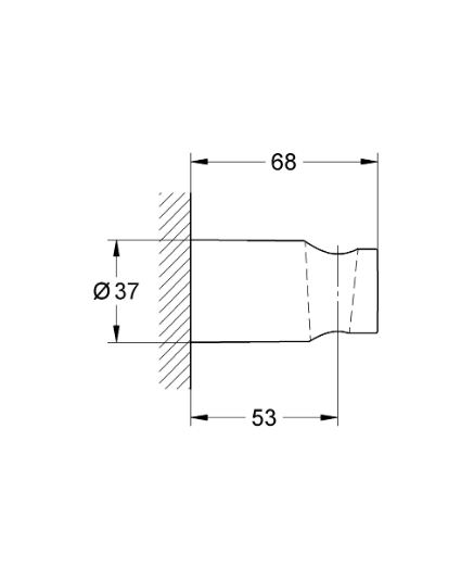 Тримач для ручного душу New Tempesta Cosmopolitan (27594000), Grohe - Зображення afd3e-27592.jpg