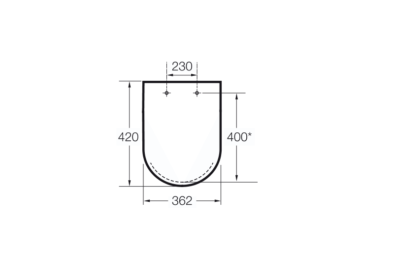 Кришка для унітаза Meridian-N Compacto soft-close (А8012АС004), Roca - Зображення b08c0-n-kompakto-kr.-dlya-unit.-a8012ac004-slow-closingv.png
