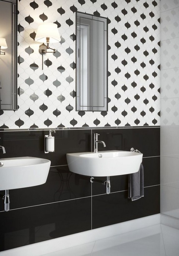 Плитка стінова PS901 Black Glossy 290×890x10 Opoczno - Зображення b0911-ps-901-black-glossy-29x89.jpg