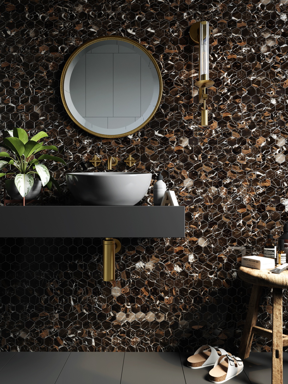 Мозаїка HP 6015 Hexagon 295x295x9 Котто Кераміка - Зображення b1753-3_2.jpg