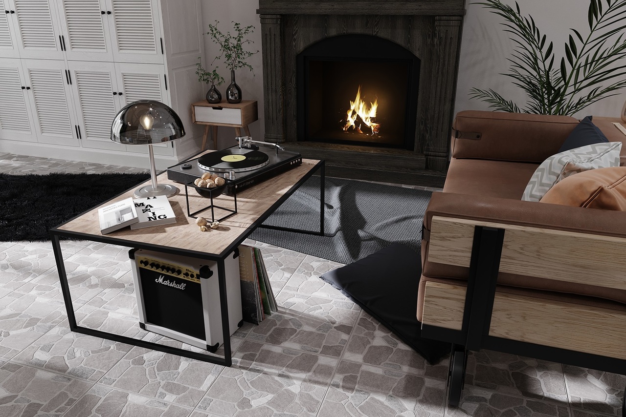 Плитка керамогранітна Cortile сірий 400x400x8 Golden Tile - Зображення b232a-0006651001572257290.jpg