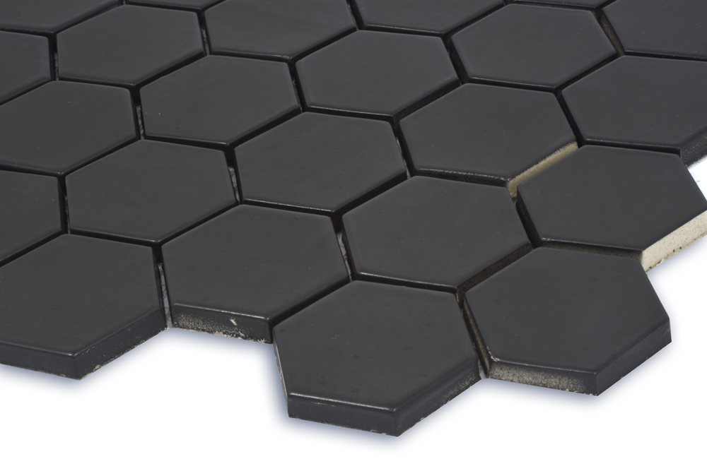 Мозаїка H 6021 Hexagon Black MATT 295x295x9 Котто Кераміка - Зображення b3704-h_6021-black-mat-.jpg
