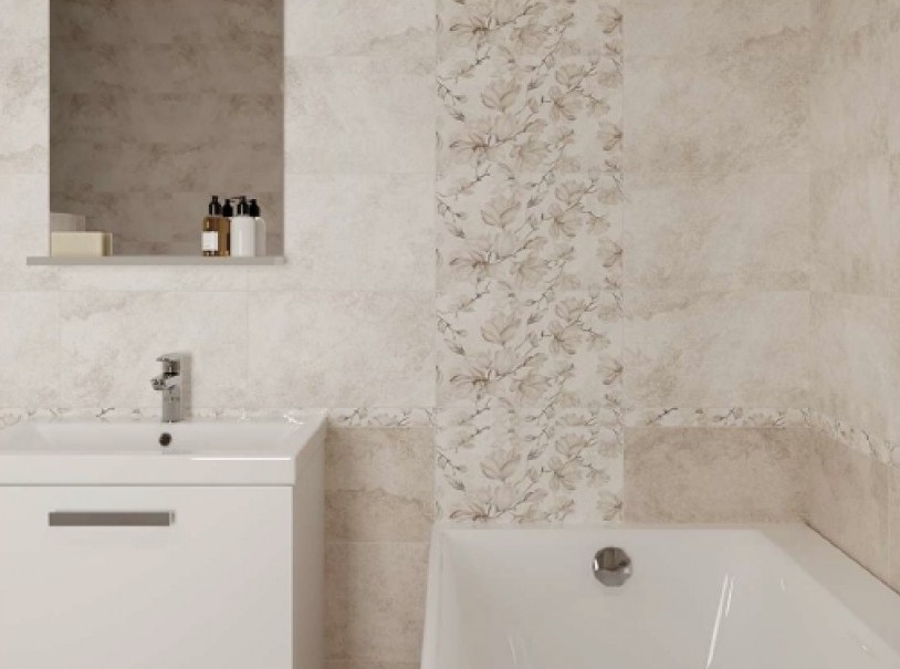 Декор Matilda Inserto Flower 250×400x8 Cersanit - Зображення b84f6-matilda-inserto-flower-25x40.jpg