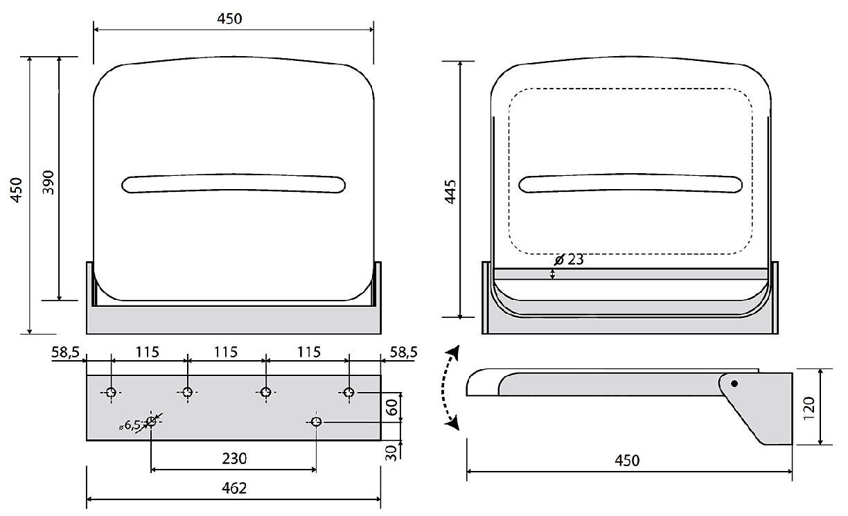 Сидіння для душу Help (347125011), Bemeta - Зображення bb444-5011.jpg