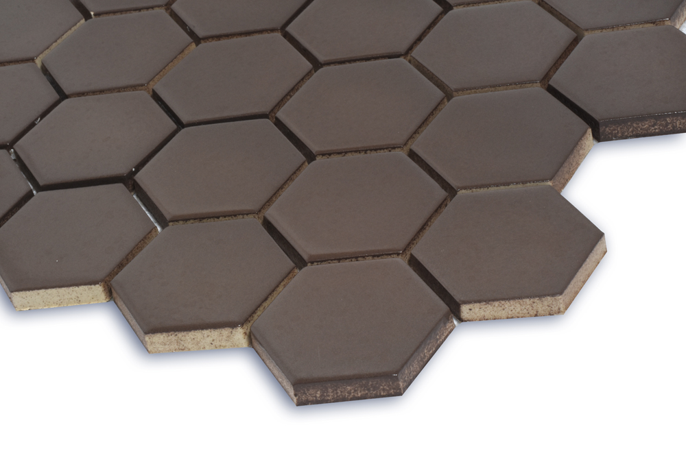 Мозаїка H 6005 Hexagon Coffee Brown 295×295x9 Котто Кераміка - Зображення bc80c-h_6005-coffe-brown-.jpg