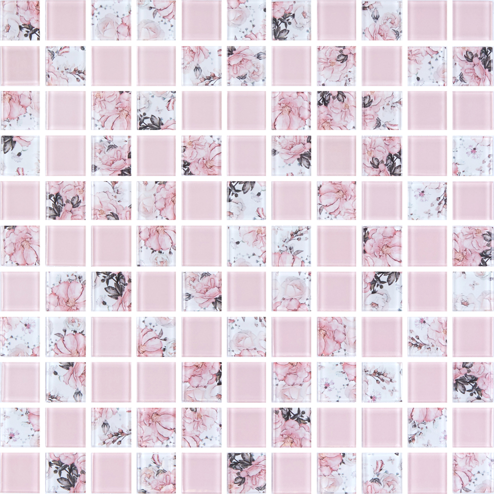 Мозаика GMP 0825008 С2 Print 8-Pink W 300×300x8 Котто Керамика - Зображення