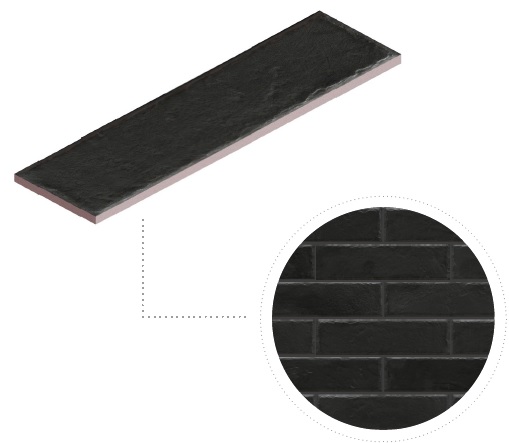 Плитка фасадна Foggia Nero 65x245x8 Cerrad - Зображення bde1d-foggia-nero.jpg