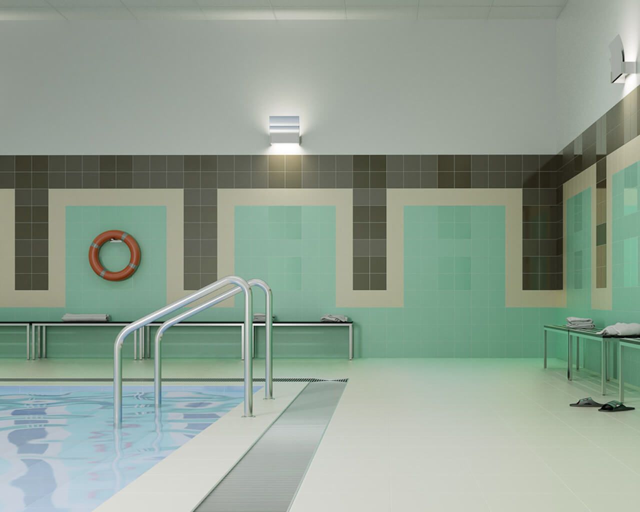 Плитка стінова Gamma Czarna Polysk 198x198x6,5 Paradyz - Зображення c10eb-aranzacja-basenu-gamma-gammo-ceramika-paradyz.jpg