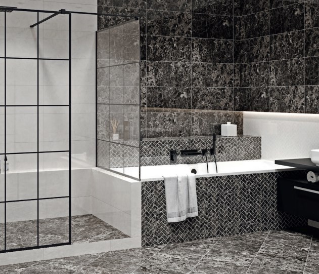 Плитка стінова Sephora Black 297x600x9 Opoczno - Зображення c4330-opoczno-sephora-2.jpg