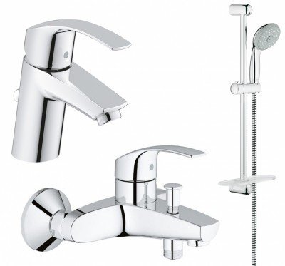 Набор смесителей для ванны 3 в 1 Eurosmart (123238), Grohe - Зображення