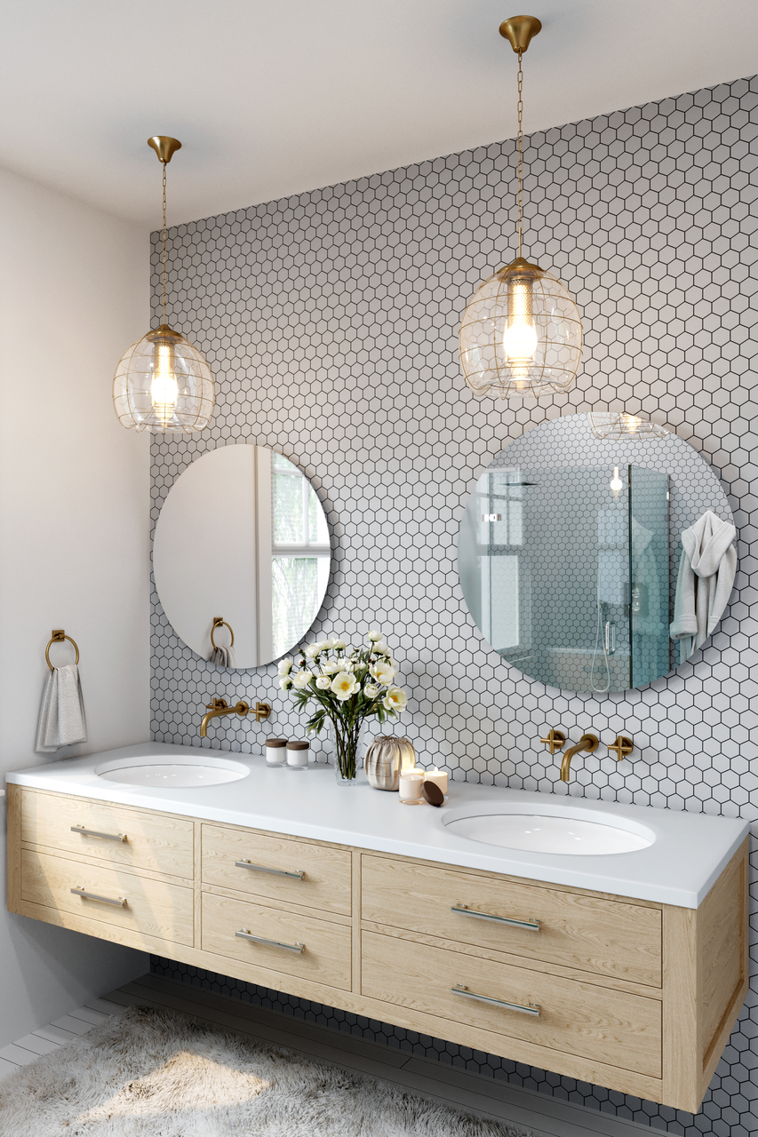 Мозаїка H 6019 Hexagon Silver 295x295x9 Котто Кераміка - Зображення ce591-grey-silver1.jpg