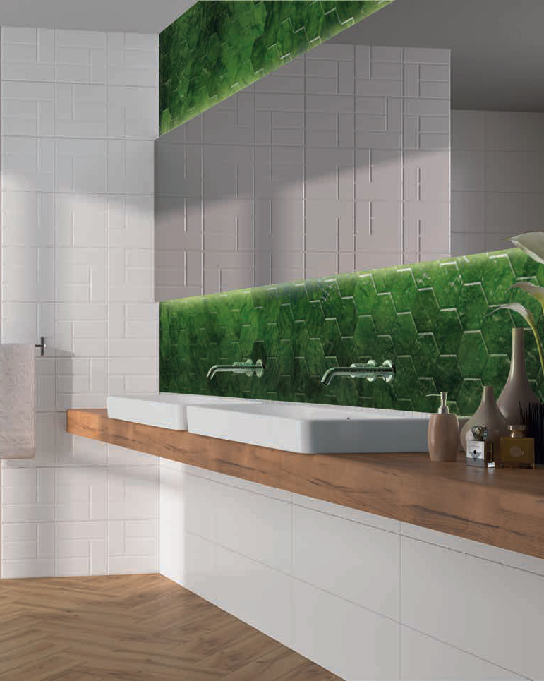 Мозаїка STRUCTURY 3D Platinum Glass 250x250x9 Ceramika Color - Зображення cf818-greenglass1.jpg