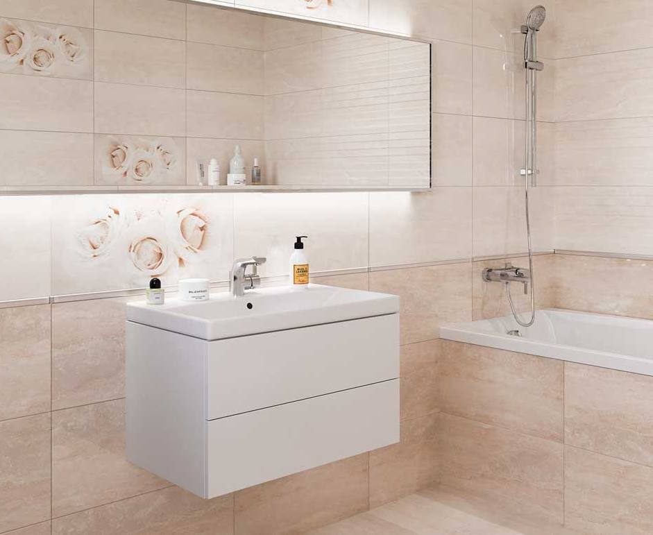 Плитка стінова Camelia Beige 297×600x9 Opoczno - Зображення cfe83-camelia-beige-29-7x60-g1.jpg