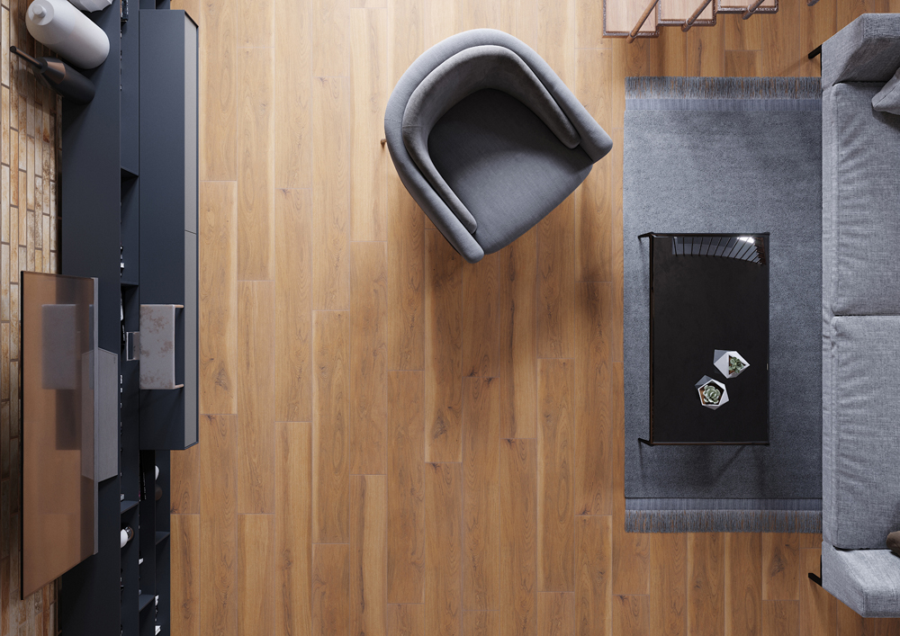 Плитка керамогранітна Acero Ochra RECT 193x1202x8 Cerrad - Зображення d120f-acero_ochra_detal.jpg