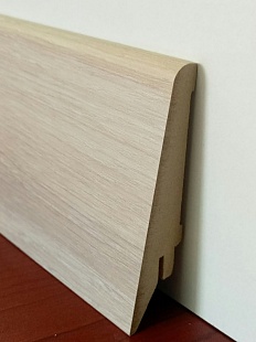 Плинтус МДФ Супер Профиль ПП 1682 Шамони Светлый - Зображення