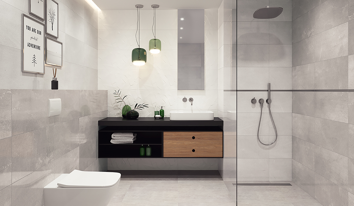 Плитка стінова Natura Bianco STR 300x600x9 Paradyz - Зображення d7a05-natura-grys-grafit-30x60_bianco-struktura-30x60_uniwersalna-listwa-metalowa-paradyz-mat-2x60_naturo-grey-60x60_styl-nowoczesny.jpg