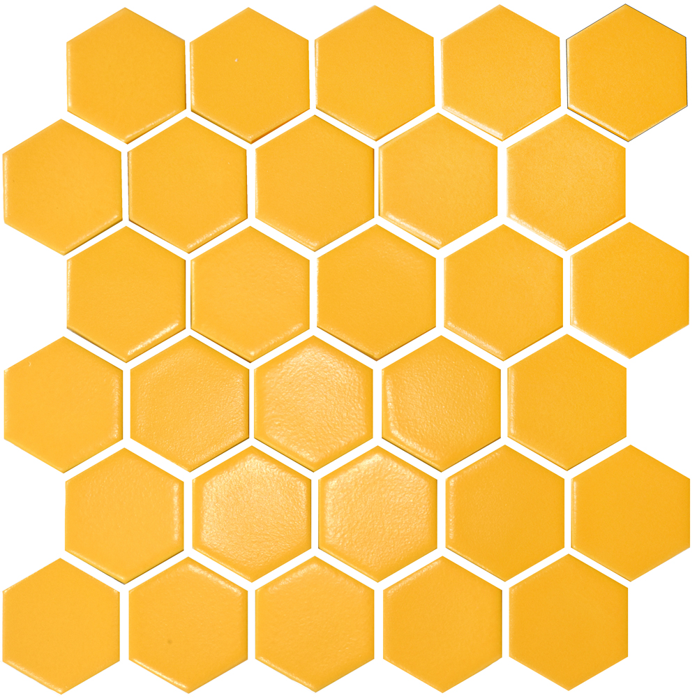 Мозаїка H 6025 Hexagon Dark Yellow 295×295x9 Котто Кераміка - Зображення