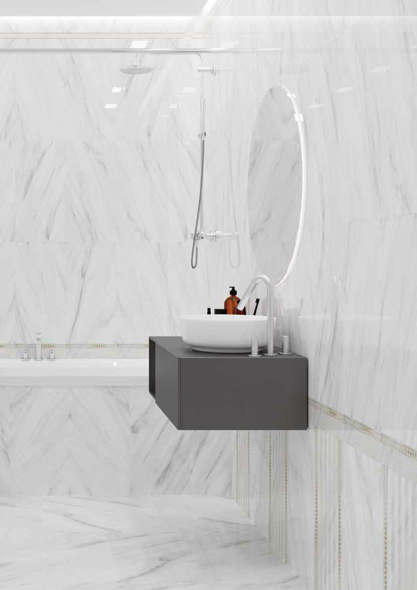 Плитка стінова Carrara білий 300x600x9 Golden Tile - Зображення dc139-carrara.jpg