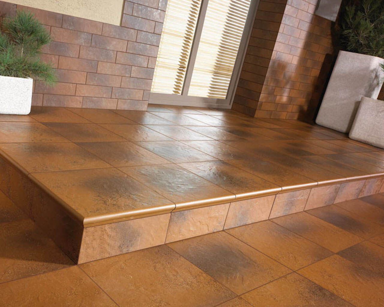 Плитка підлогова Semir Beige 300x300x11 Paradyz - Зображення e0aa8-aranzacja-klasycznego-brazowego-tarasu-klinkier-semir-beige-ceramika-paradyz.jpg