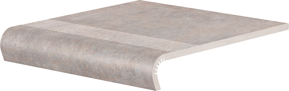 Сходинка з капіносом V-shape Cottage Salt 320-50x300x9 Cerrad - Зображення