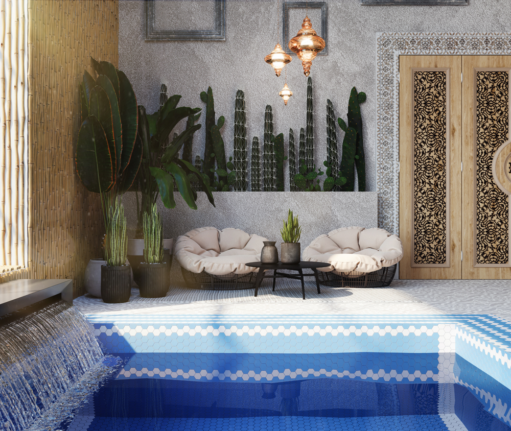 Мозаїка H 6027 Hexagon Violet 295×295x9 Котто Кераміка - Зображення e7987-waterpool40000.jpg