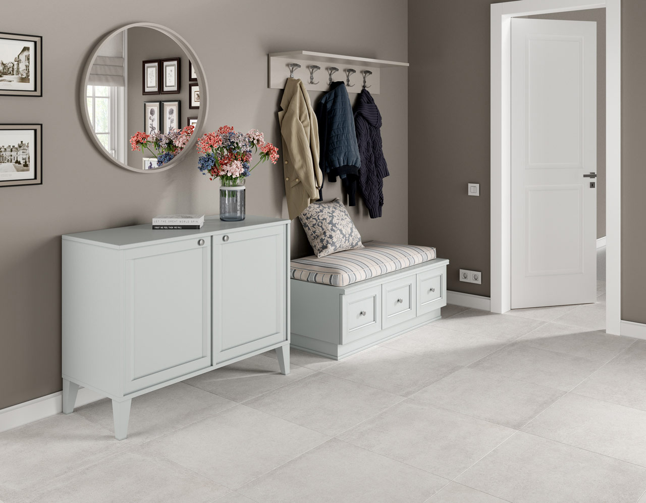 Плитка керамогранітна ZNXRM1BR CONCRETE  Bianco 300x600x9,2 Zeus Ceramica - Зображення e824b-concrete_bianco.jpg