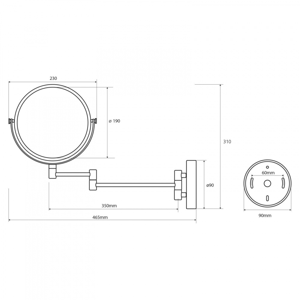Зеркало косметическое (112201512), Bemeta - Зображення edf45-5121.jpeg