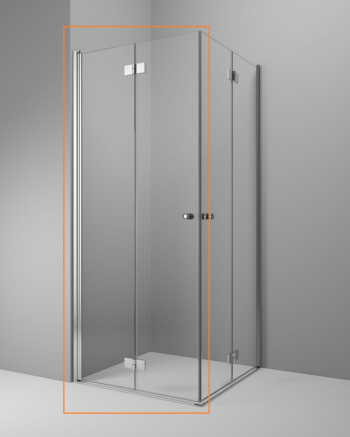 Душова кабіна (половина) Essenza New KDD-B 90 ліва, RADAWAY - Зображення