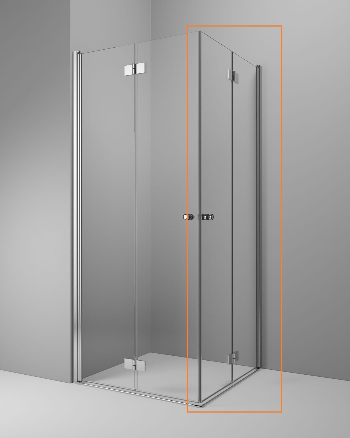 Душова кабіна (половина) Essenza New KDD-B 100 права, RADAWAY - Зображення essenza-new-kdd-bR.jpg