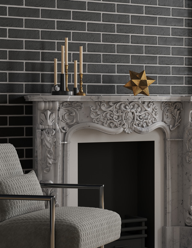 Плитка фасадна The Strand чорний 60x250x10 Golden Tile - Зображення f014e-0269200001542640864.jpg