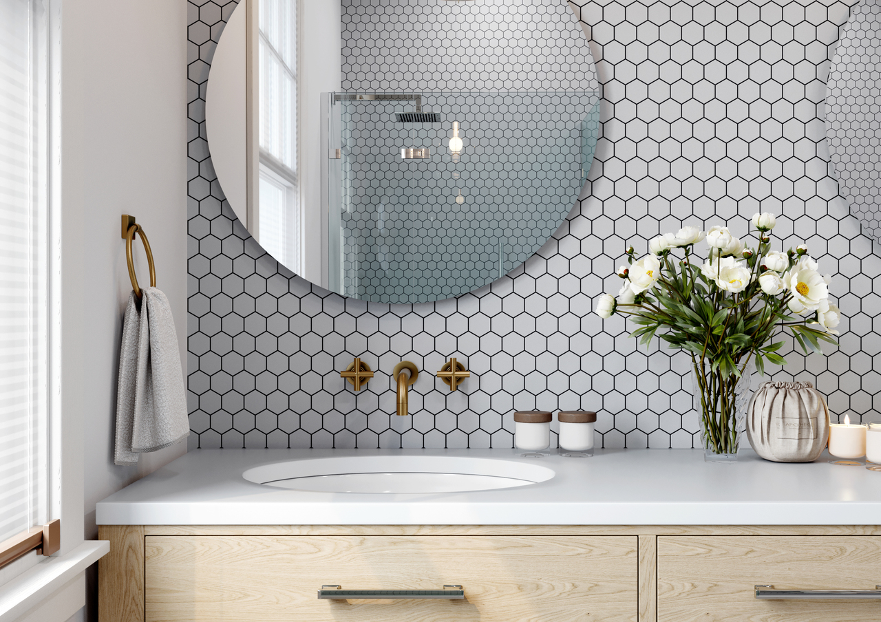 Мозаїка H 6019 Hexagon Silver 295x295x9 Котто Кераміка - Зображення f2cf2-grey-silver.jpg