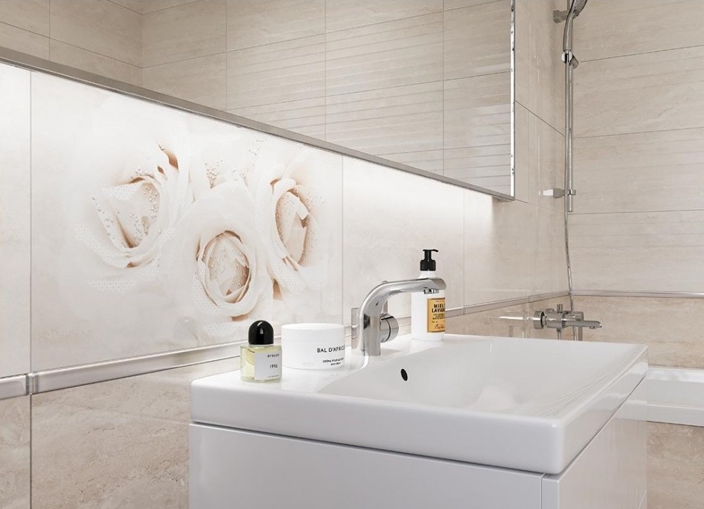 Декор Camelia Inserto Flower 297×600x9 Opoczno - Зображення f3598-camelia-inserto-flower-29-7x60.jpg