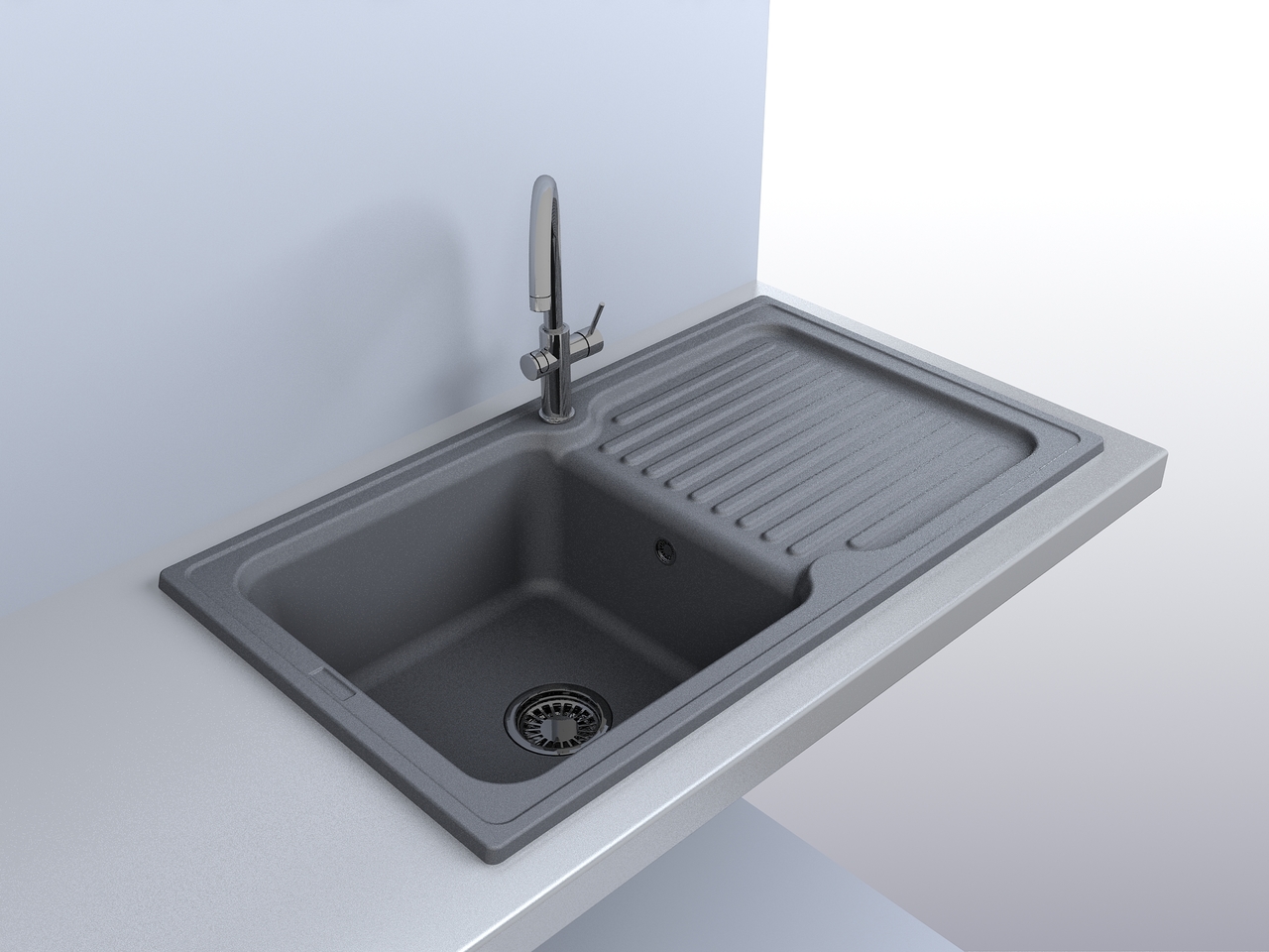 Кухонна мийка ORLEAN Grey MIRAGGIO - Зображення orlean_g-1.jpg