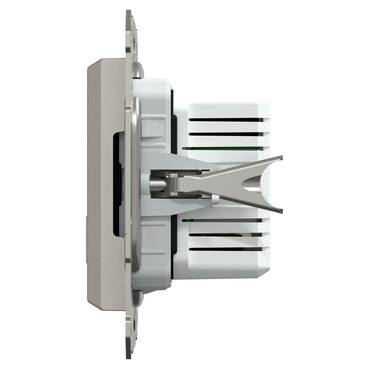 Подвійний зарядний пристрій USB, Asfora, тип A+C, 21 Вт, механізм з супортом, бронза - Зображення shnider_EPH2700569_IOP-R_CL.jpg