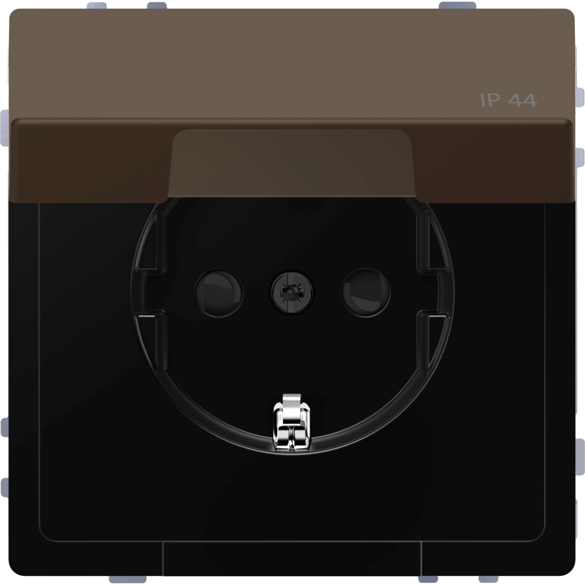 D-Life РОЗЕТКА з-к і кришкою IP44 МОККО - Зображення