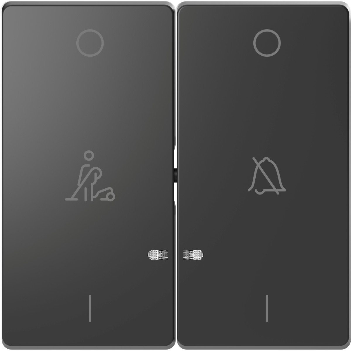 D-Life КЛАВ. 2-на LED дзв-пов. АНТРАЦИТ - Зображення