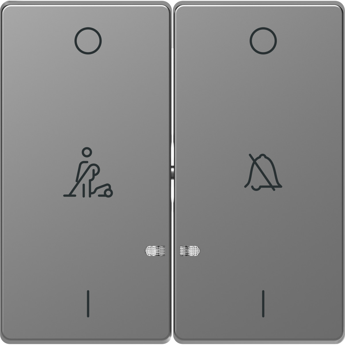 D-Life КЛАВ. 2-на LED дзв-пов. НЕРЖ. СТ. - Зображення