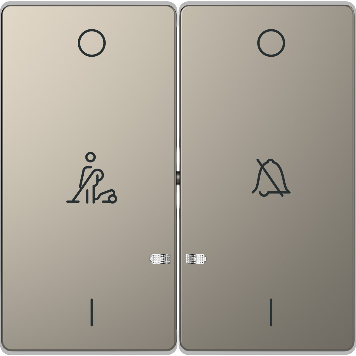 D-Life КЛАВ. 2-на LED дзв-пов. НІКЕЛЬ - Зображення