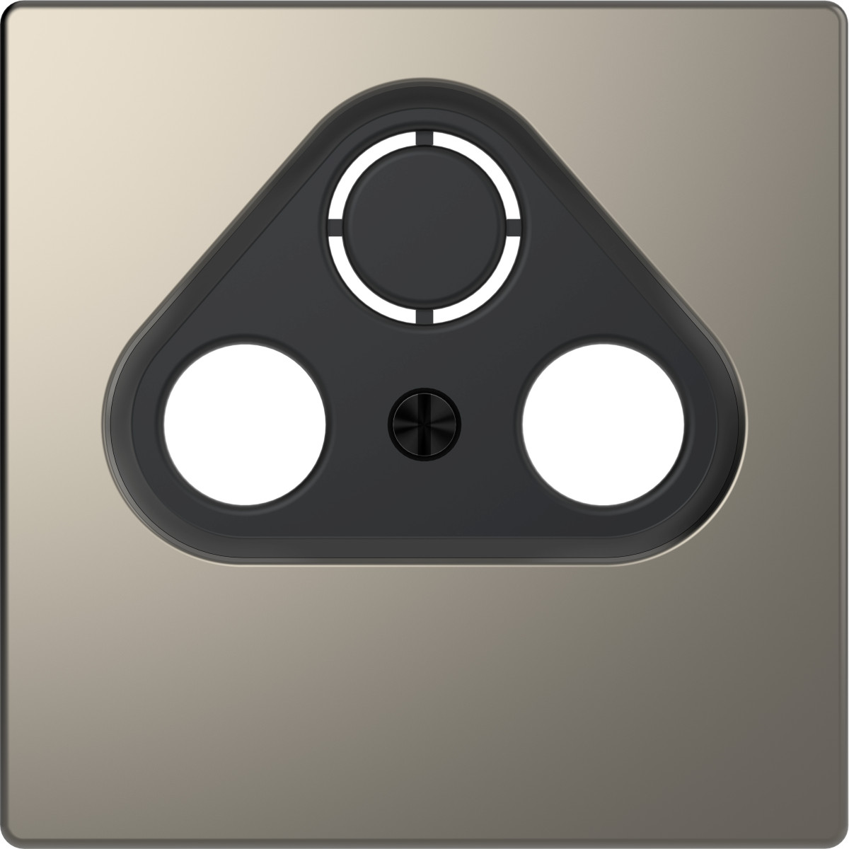 D-Life ЦЕНР. НАКЛ. TV розетка НІКЕЛЬ - Зображення