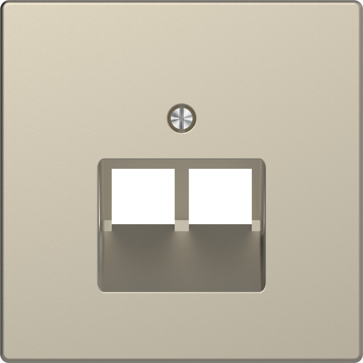 D-Life ЦЕНТР. НАКЛ. для 2*RJ45 САХАРА - Зображення