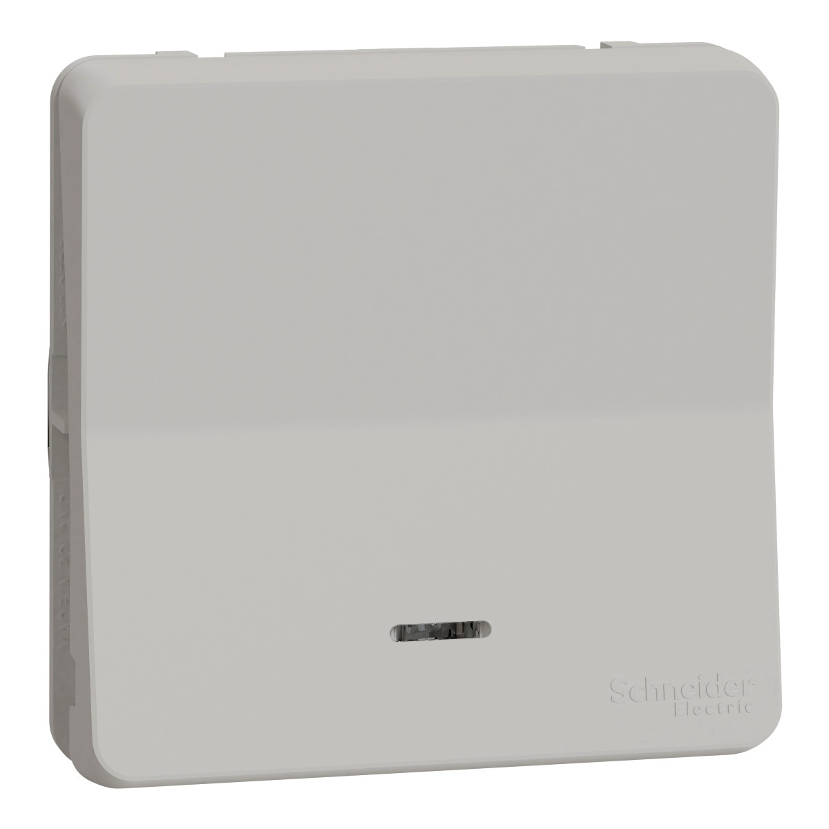 Механізм кнопкового вимикача з підсвіткою IP55 Mureva Styl, білий - Зображення