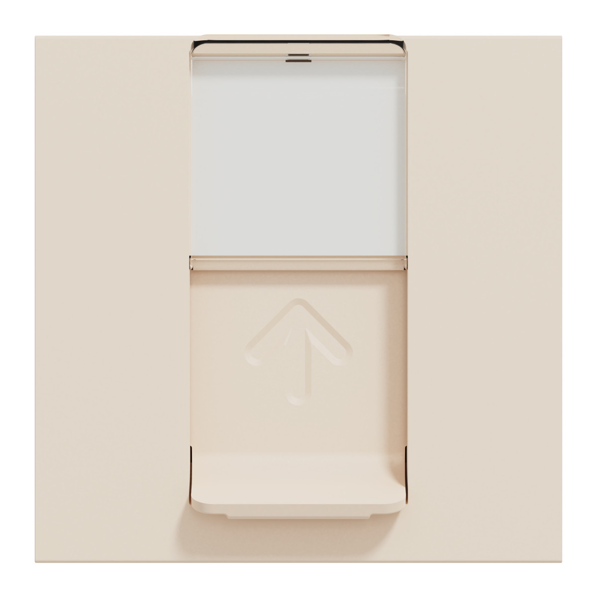 Розетка комп'ютерна RJ45, категорія 6 UTP, 2 модулі, бежева Unica New Studio - Зображення shnider_NU341544_IOP-front_CL.jpg