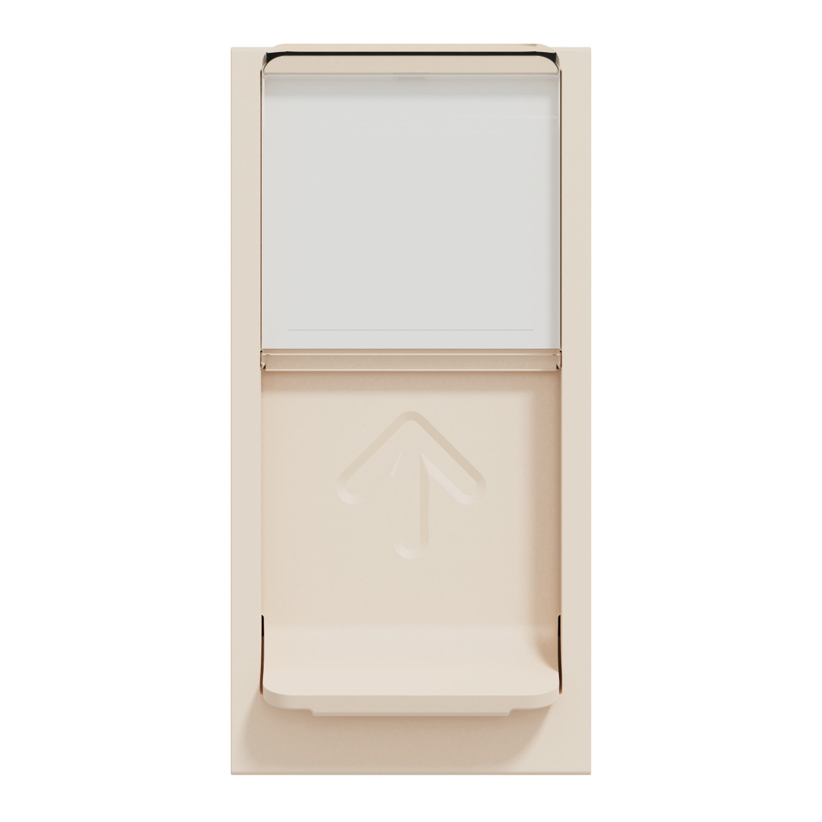 Розетка комп'ютерна RJ45, категорія 6 STP, 1 модуль, бежева Unica New Studio - Зображення shnider_NU341644_IOP-front_CL.jpg