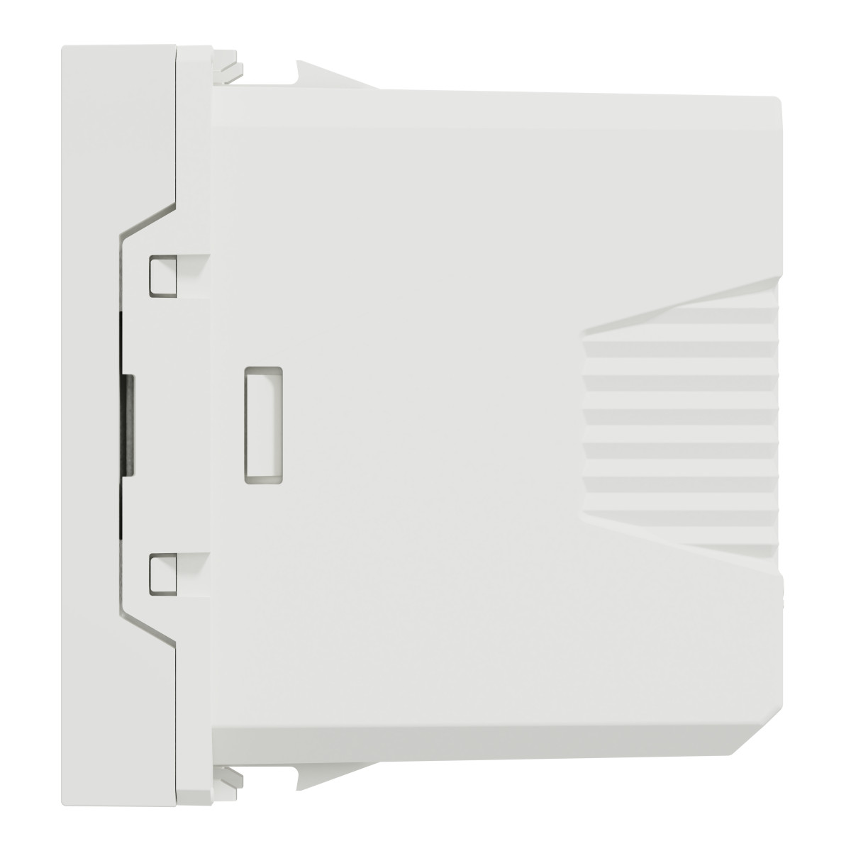 USB-коннектор 1 модуль білий - Зображення shnider_NU342918_IOP-R_WD.jpg