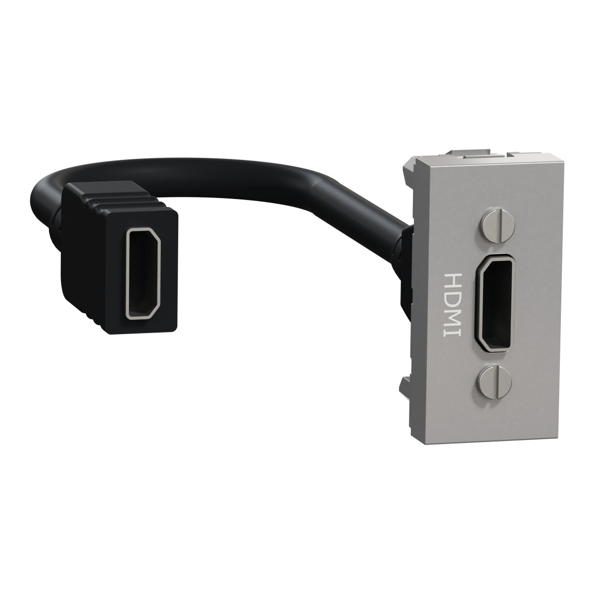 Розетка HDMI, 1 модуль алюміній - Зображення shnider_NU343030_IOP-default_WD19.jpg