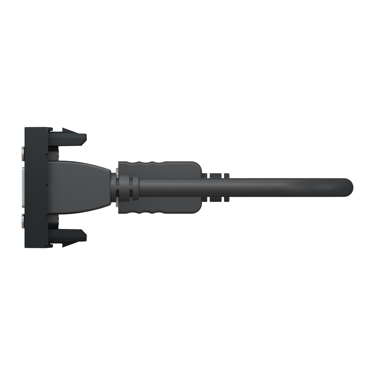 Розетка HDMI, 1 модуль антрацит - Зображення shnider_NU343054_IOP-right_WD19.jpg