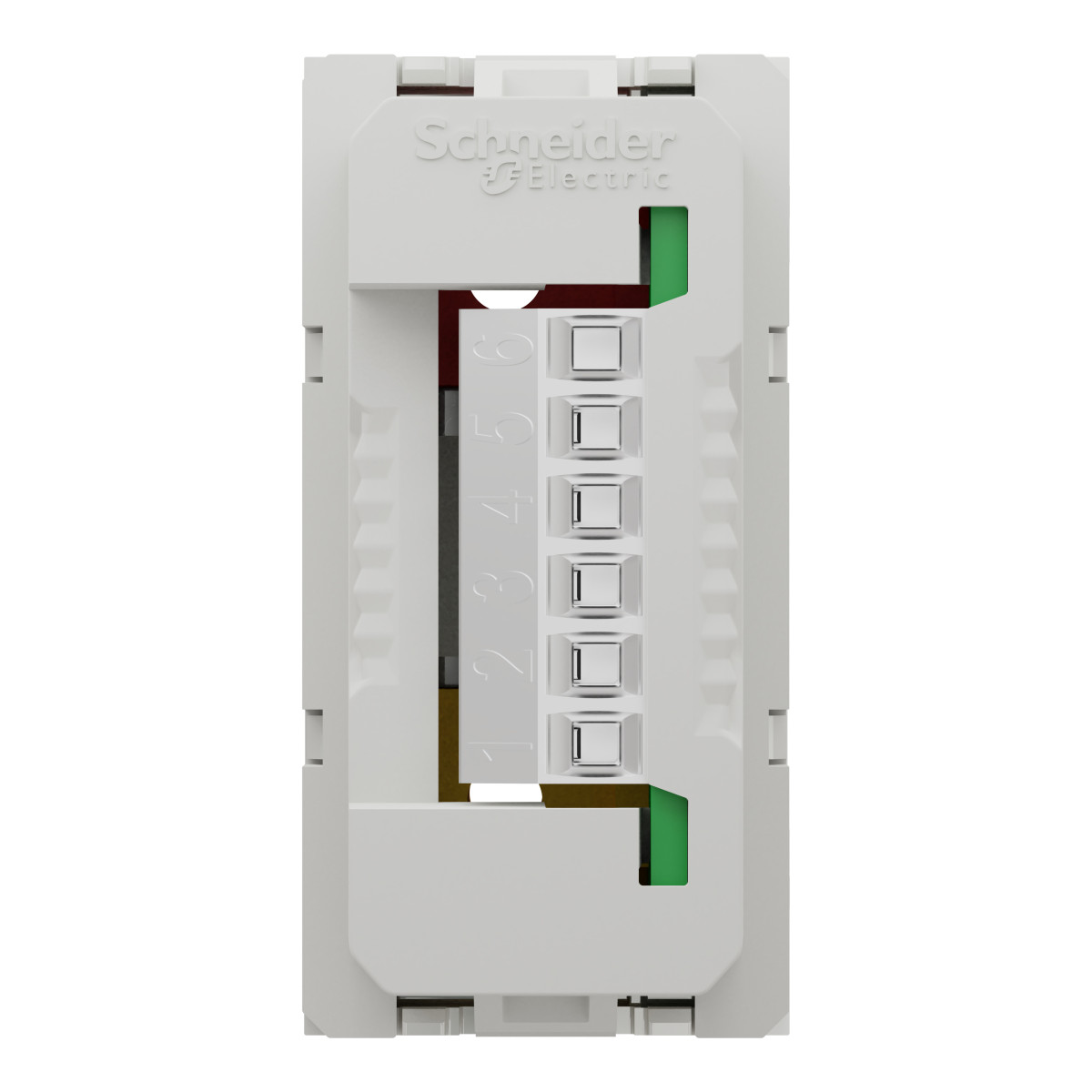 Розетка 3 RCA, 1 модуль білий - Зображення shnider_NU343118_IOP-back_WD19.jpg