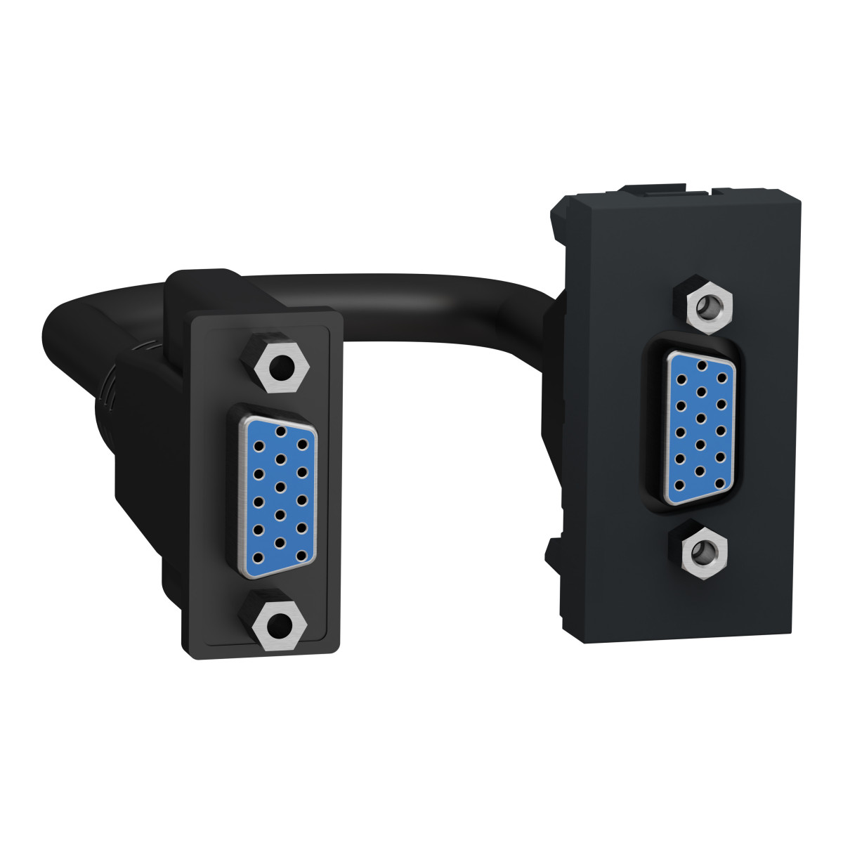 Розетка HD15 female (VGA) 1 модуль антрацит - Зображення shnider_NU343254_IOP-default_WD19.jpg